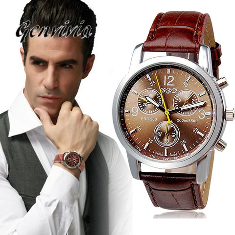 Direct Selling Alloy Casual New Brand Men Watch Relogio Masculino High Quality Pu Quartz Analog Wrist Watches 2017 #YSQ Direct Selling Alloy Casual New Brand Men Watch Relogio Masculino High Quality Pu Quartz Analog Wrist Watches 2017 #YSQ