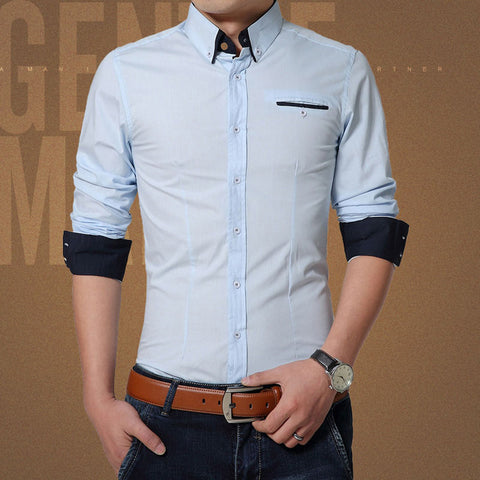 2017 Spring Casual Shirt Men Cotton Mens Dress Shirts Solid Slim Fit Plus Size Long sleeve Stylish Shirt Camisas Plus Size M-5XL 2017 Spring Casual Shirt Men Cotton Mens Dress Shirts Solid Slim Fit Plus Size Long sleeve Stylish Shirt Camisas Plus Size M-5XL