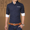 2017 Spring Casual Shirt Men Cotton Mens Dress Shirts Solid Slim Fit Plus Size Long sleeve Stylish Shirt Camisas Plus Size M-5XL 2017 Spring Casual Shirt Men Cotton Mens Dress Shirts Solid Slim Fit Plus Size Long sleeve Stylish Shirt Camisas Plus Size M-5XL