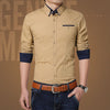 2017 Spring Casual Shirt Men Cotton Mens Dress Shirts Solid Slim Fit Plus Size Long sleeve Stylish Shirt Camisas Plus Size M-5XL 2017 Spring Casual Shirt Men Cotton Mens Dress Shirts Solid Slim Fit Plus Size Long sleeve Stylish Shirt Camisas Plus Size M-5XL