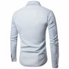Mens Casual Long Sleeve Shirt Business Slim Fit Shirt Cowboy Blouse Top Mens Casual Long Sleeve Shirt Business Slim Fit Shirt Cowboy Blouse Top