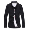 Fashion Men Shirt 2018 Spring New Brand Business Men'S Slim Fit Dress Shirt Male Long Sleeves Casual Shirt Camisa Masculina XXL Fashion Men Shirt 2018 Spring New Brand Business Men'S Slim Fit Dress Shirt Male Long Sleeves Casual Shirt Camisa Masculina XXL