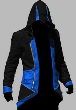 Assassins Creed 3 III Conner Kenway Hoodie Jacket Aassassins Creed Costume Connor Cosplay Novelty Sweatshirt Hoody Jacket Men