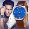 2017 Retro New Design Mens Watch Faux Leather Band Analog Quartz Wrist Watch For Men Male Clock Wristwatches relogio masculino