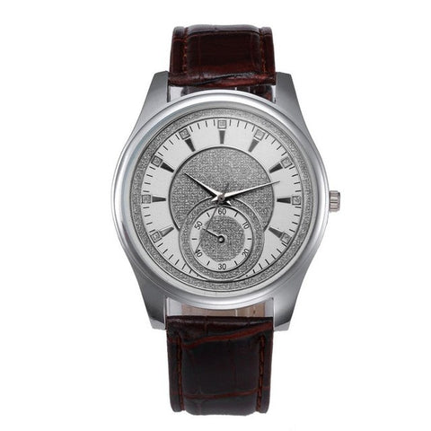 New Mens Watches Top Brand Luxury Watches Leather Stainless Steel Dial Business Quartz Wrist Watch Wristwatches Relojes