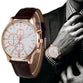 New fashion watches men's quartz watches 2017 men's watch Business leather watches men relogio masculino Montre Hombre #515