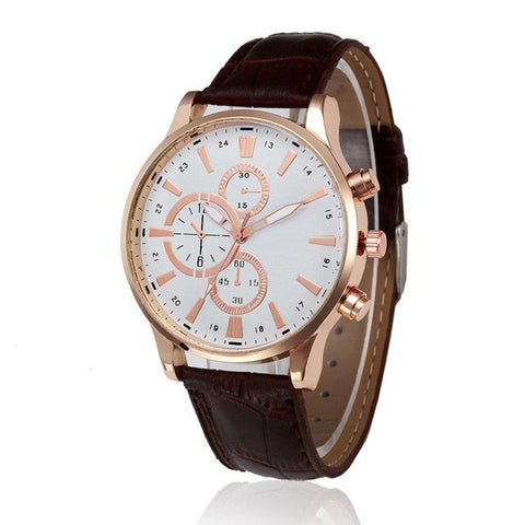 New fashion watches men's quartz watches 2017 men's watch Business leather watches men relogio masculino Montre Hombre #515