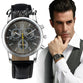 Free shipping Genvivia New Fashion Watches Men Quartz Watch Luxury Brand Faux Leather Men"s Analog Watch