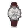 Retro Design Leather Band Analog Alloy Quartz Wrist Watch
