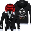 2017 new darker hoodies men hooded Warm winter fashion Thickening assassins creed hoodie Assassin's Creed thick Hoodie zipper
