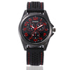 Men Fashion Silicone strap Sport Cool Quartz Hours Wrist Analog Watch