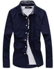 Fashion Men Shirt 2018 Spring New Brand Business Men'S Slim Fit Dress Shirt Male Long Sleeves Casual Shirt Camisa Masculina XXL